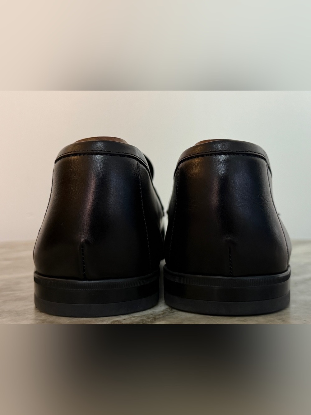TOM FORD LEATHER PENNY LOAFER SLPIPPER DRESS SHOES 9 BLACK  $1800 MOCCASIN - Picture 8 of 13